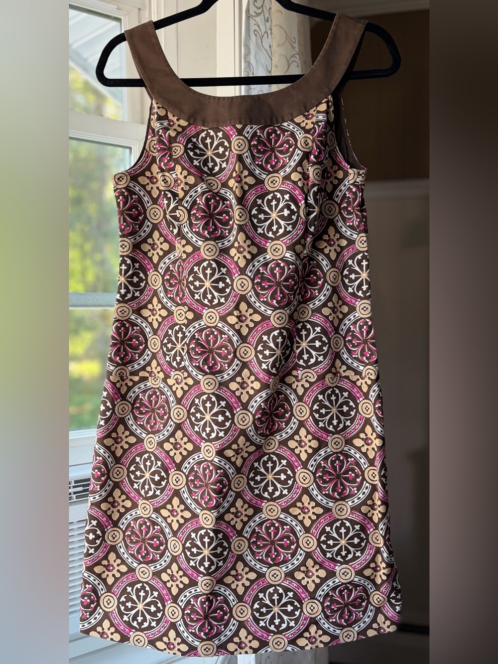 Tommy Bahama Boho Print A-Line Cotton Dress Sz 8 Preppy Summer Vacation EUC